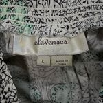 Elevenses Anthropologie  NWT Mint Green Patterned Hawthorn Flowy Wide Leg Pants Photo 5