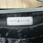 Luxurious Black Velvet Blouse Size M Photo 2