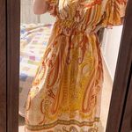 SheIn Orange print maxi dress Photo 6