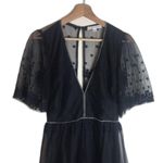Honey Punch Luminous Stars Sheer Black Lace Romper size small babydoll cute Photo 3