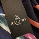 Hilldi Blue Ballerina Print Silk Large Scarf NWT Photo 5