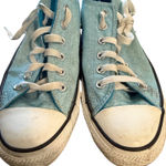 Converse  All Star Low‎ Top Blue Sneakers Canvas Shoes women's Size 8 Photo 0