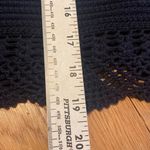 Marie Oliver  Cotton Crocheted Scalloped Hem  Navy Skirt Size Medium Photo 7