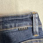Risen Jeans High Rise Flare Ankle Crop Jeans Size 5 / 27 Distressed Frayed Hem Blue Photo 6