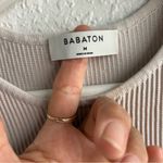 Babaton Cream Ribbed Sleeveless Tank Top Photo 6