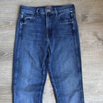 MOTHER High Waisted Rascal Slice Sneak Fray Sake To Me Jeans Blue Size 27 Photo 6