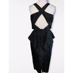 Vintage 1980’s Black Climax Karen Okada Sleeveless Sequins Peplum Dress 7Jr Size undefined Photo 2