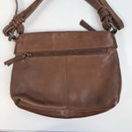 Crossbody Bag Brown Woven Leather Boho Slouchy Removable Adjustable Strap Photo 5