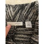 Halogen NEW $89 Womens XS Zip Up jacket Black Ivory Tweed Asymmetrical Photo 3