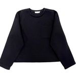 Everlane Street Fleece Pocket Pullover Sweatshirt Acuba Black Outdoor Size XL Photo 0