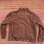 VTG ST CLAIR BROWN BUTTON UP SQUARE SEQUIN DETAIL JACKET Size M Photo 7
