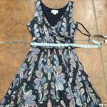 Maeve  Anthropologie Leslie Paisley Wrap Top Midi Dress Size S Photo 12
