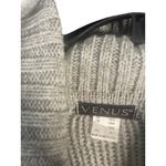 Venus Women's Size Medium Grey Cunky Heavy Knit Turtle Neck Tunic Sweater Photo 6