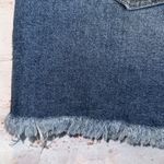 Wild Fable Skirt Womens 12 Dark Blue Denim Distressed Mini Short Fringe Raw Edge Photo 4