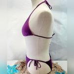 Victoria's Secret  triangle tie bikini top with tie back triangle bikini bottoms Photo 1