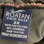 Roatan Size 4X Plus Size Swimwear Bright Floral Print One Piece Suit. New Blue Photo 4