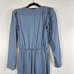 Lovers + Friends Jumpsuit Size S Blue Chambray Denim Long Sleeve Boho Chic Photo 7