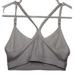 Nike Women's  Dri-FIT White Gray Athletic Elastic Racerback Sports Bra Size Small Photo 1