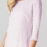 J.Jill  Love Linen Pale Orchid Linen Sweater Sz.L NWT Photo 1