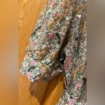 Ba&sh Jasmine Floral Print Ruffle Shirt Robe Puff Sleeves Mini Dress Size Medium Photo 10