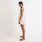Madewell Paperbag Shorts in Paradise Toile Ivory Floral Linen Blend EUC Size 2 Photo 2