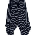 CAbi  Navy and White Asymmetrical Twirl Maxi Skirt Summer Flirty 5183 Size S Photo 0