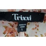 Trixxi Floral Print Tiered Ruffle Smocked Waist Square Neck Mini Dress Photo 2