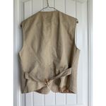 Vintage Women's Tan Wool Blend Vest Photo 3