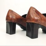 Vintage Genuine Leather Heels in Brown | Size 6.5 Photo 12