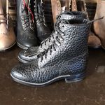 Justin Boots NEW Old Stock pebble print Justin‎ black roper boots Photo 2