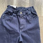 We Wore What NWT  Paper Bag Buckle Canal Denim Jeans Danielle Bernstein Size 28 Photo 2