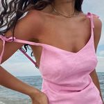 Commence Barbie Beloved Cotton Backless Knotted Short Dress Photo 4