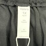 Halara Curvy Plus Womens High Rise Wide Leg Pants Size 1X Black Pleated Slacks Photo 2