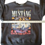 Ford Mustang Women’s Large Black Bred For Speed Pullover Sweatshirt Photo 10