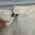 Sag Harbor Vintage  Linen Blend Off-White Pleated Front Shorts Approx Size 6 / 28 In Waist Photo 1