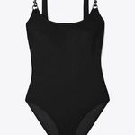 Tory Burch NEW Clip tank one piece swimsuit black size small designer woman’s Photo 0