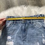 Hayden  Los Angeles Distressed Denim Skirt Medium Photo 4