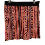 I Madeline Sequin Mini Skirt Colorful Geometric Festival Elastic Waistband Large Pink Photo 0