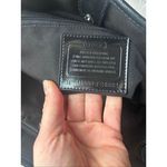 Coach  Black Signature Python Stripe Carryall shoulder Bag 14x10x6 hobo Photo 4