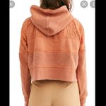 Free People piper pierced cropped hoodie burnt orange Photo 2