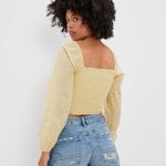Aerie ✨ NWOT✨ Square Neck Smocked Bishop Sleeve Crop Top ✨ Photo 1
