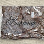 NEW  Scarf Wrap Tassles Black Brown 55% Pashmina 45% Silk SEALED Photo 0