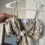 J.O.A. Snakeskin Crop Top Photo 0