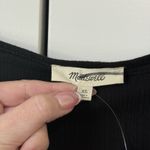 Madewell  Ribbed Long-Sleeve Boatneck Top WMNS XL Black Pullover Stretch Slim Fit Photo 6