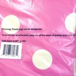 Kate Spade NEW XL Canvas Reusable Shopper Foldable Tote Pink White Polka Dots Photo 7