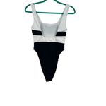 Mara Hoffman  Idalia One‎ Piece Swimsuit Colorblock Black White Size Small Photo 6