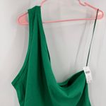 Pilcro Zelda Tank Top Size 3X Anthro Rib Kelly Green Plus Curvy NWT One Shoulder Photo 8