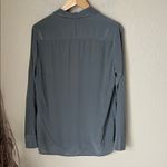 Equipment  Slate grey silk button blouse Photo 6