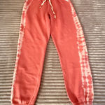 PINK - Victoria's Secret  women's small pink/white tye dyed jogger sweatpants Photo 0