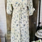ASOS Ivory Floral Maxi Dress Photo 0